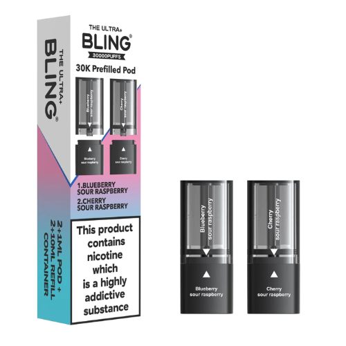 The Bling Ultra Plus 30k Replacement Pods Pack of 5