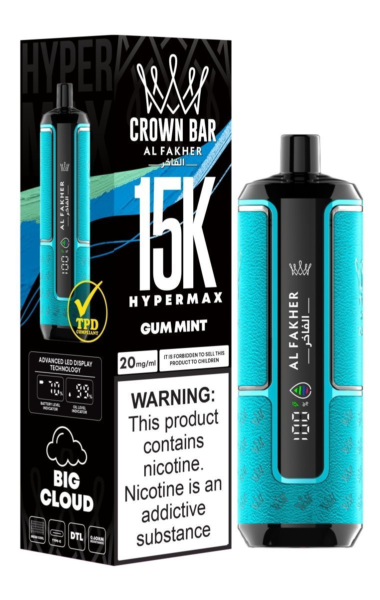 Buy Bulk Al Fakher Hypermax 15k Puffs Disposable Vape (Box of 5) - Vape Wholesale Mcr