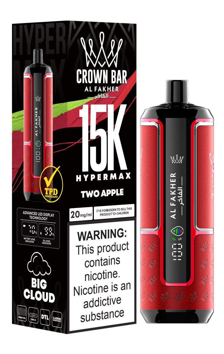Buy Bulk Al Fakher Hypermax 15k Puffs Disposable Vape (Box of 5) - Vape Wholesale Mcr