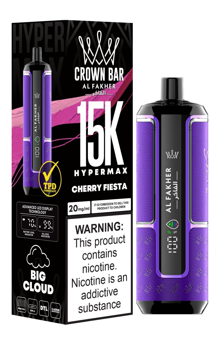 Buy Bulk Al Fakher Hypermax 15k Puffs Disposable Vape (Box of 5) - Vape Wholesale Mcr