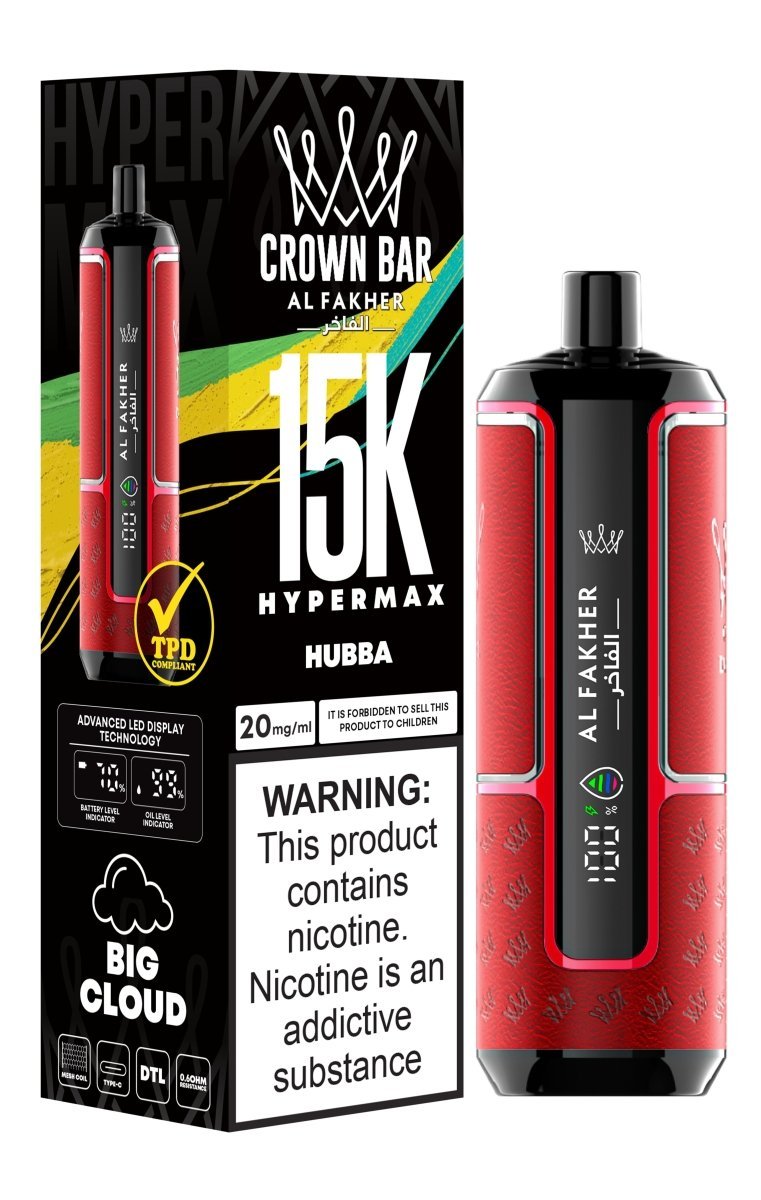 Buy Bulk Al Fakher Hypermax 15k Puffs Disposable Vape (Box of 5) - Vape Wholesale Mcr
