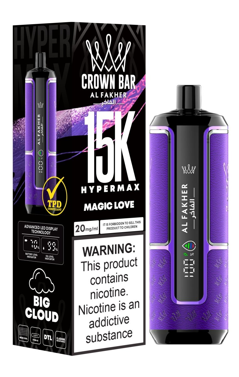 Buy Bulk Al Fakher Hypermax 15k Puffs Disposable Vape (Box of 5) - Vape Wholesale Mcr