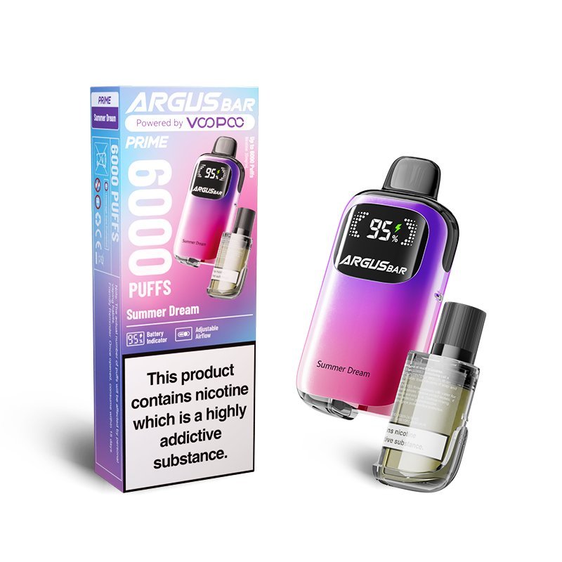 Buy Bulk ARGUS Bar Prime 6000 Disposable Vape Box of 5 - Vape Wholesale Mcr