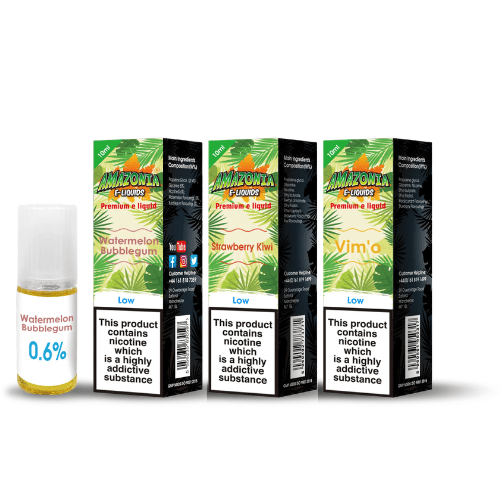 Buy Bulk AMAZONIA VAPE JUICE 10ML E LIQUID 50/50 TPD E CIG REFILL - Pack of 20 - Vape Wholesale Mcr