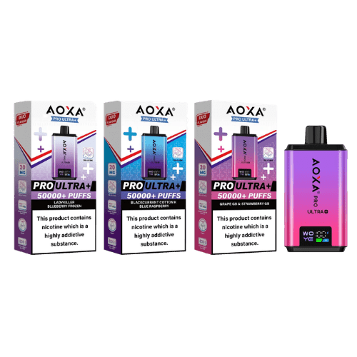 Buy Bulk Aoxa Pro Ultra Plus 50k Prefilled Vape Kit - Pack of 5 - Vape Wholesale Mcr