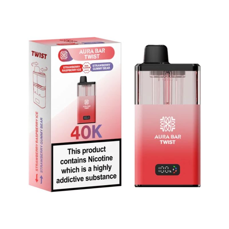 Buy Bulk Aura Bar Twist 40k Prefilled Pod Vape Kit - Pack of 5 (Ban Proof) - Vape Wholesale Mcr