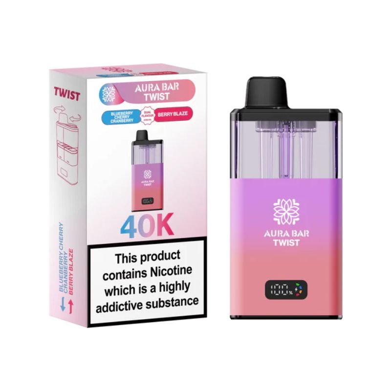 Buy Bulk Aura Bar Twist 40k Prefilled Pod Vape Kit - Pack of 5 (Ban Proof) - Vape Wholesale Mcr