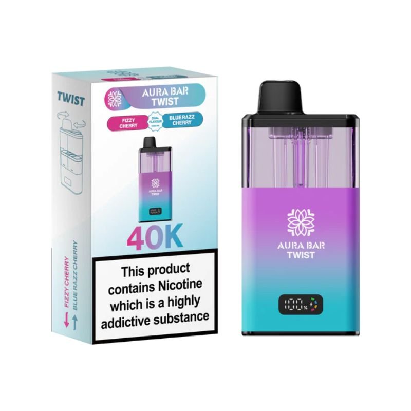 Buy Bulk Aura Bar Twist 40k Prefilled Pod Vape Kit - Pack of 5 (Ban Proof) - Vape Wholesale Mcr