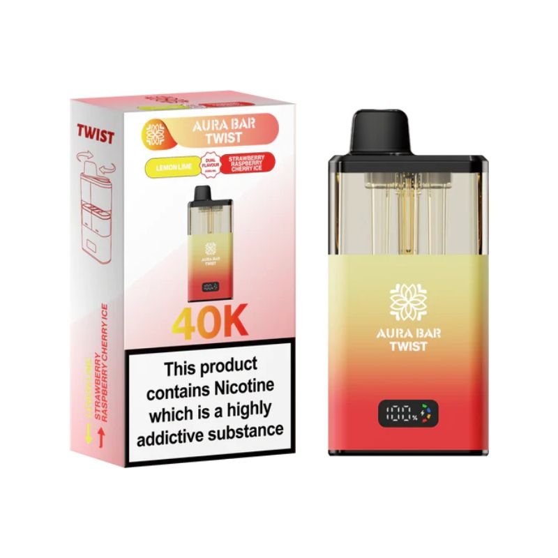 Buy Bulk Aura Bar Twist 40k Prefilled Pod Vape Kit - Pack of 5 (Ban Proof) - Vape Wholesale Mcr