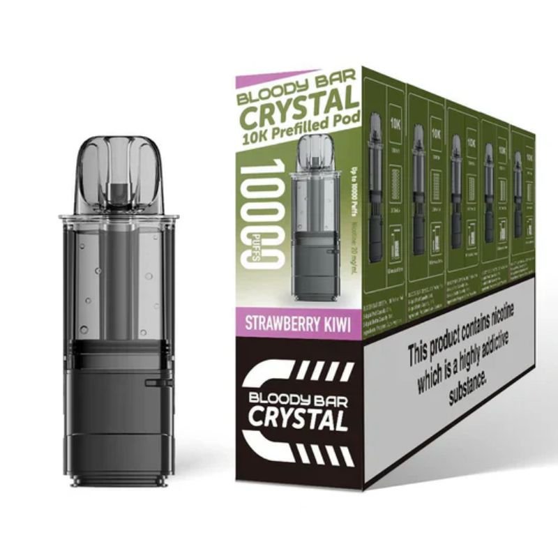 Buy Bulk Bloody Bar Crystal 10k Replacement Pods - Pack of 5- Vape Wholesale Mcr