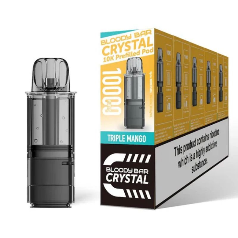 Buy Bulk Bloody Bar Crystal 10k Replacement Pods - Pack of 5- Vape Wholesale Mcr