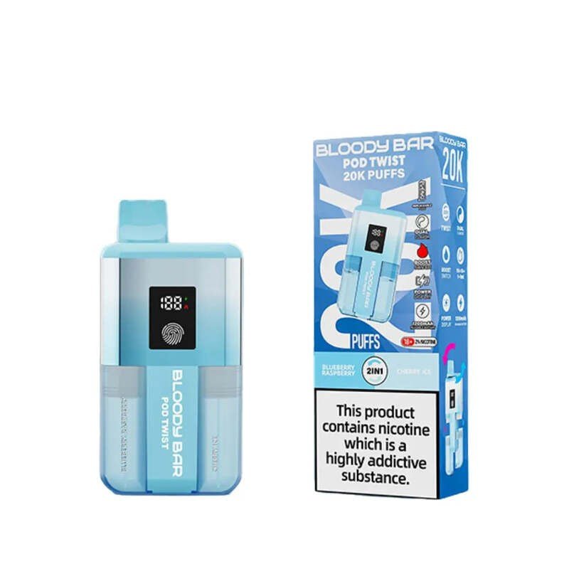 Buy Bulk Bloody Bar June Compliant POD TWIST 20K PUFFS - Vape Wholesale Mcr