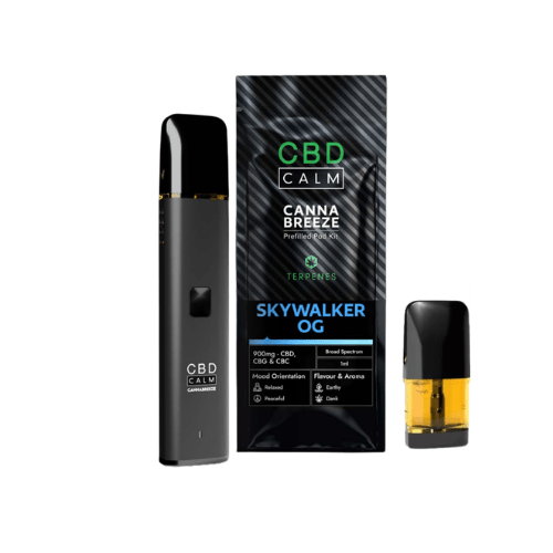 Buy Bulk CBD Calm CANNA BREEZE 900mg Prefilled Vape Kit + 1 Pod - Vape Wholesale Mcr