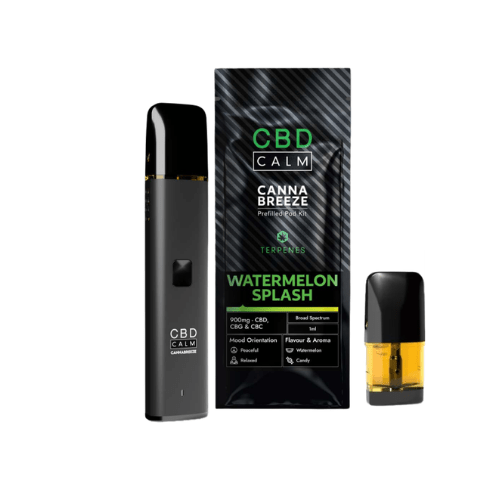 Buy Bulk CBD Calm CANNA BREEZE 900mg Prefilled Vape Kit + 1 Pod - Vape Wholesale Mcr