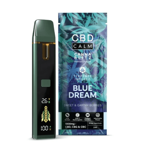 Buy Bulk CBD Calm CANNABLITZ 1800mg Prefilled Vape Kit - Vape Wholesale Mcr