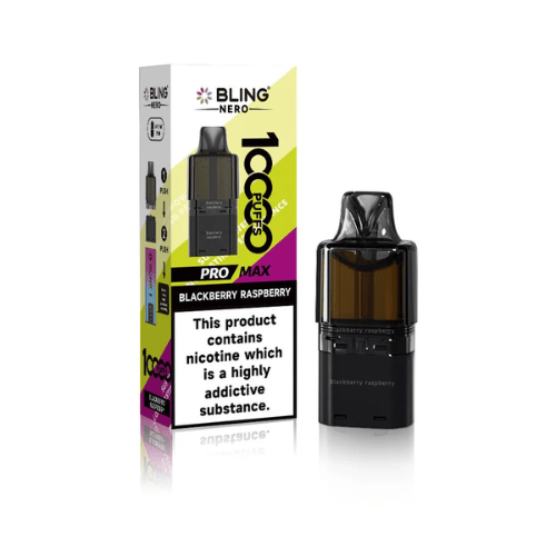 Buy Bulk Crystal Bling Nero 10k Prefilled Pods Box of 5 - Vape Wholesale Mcr