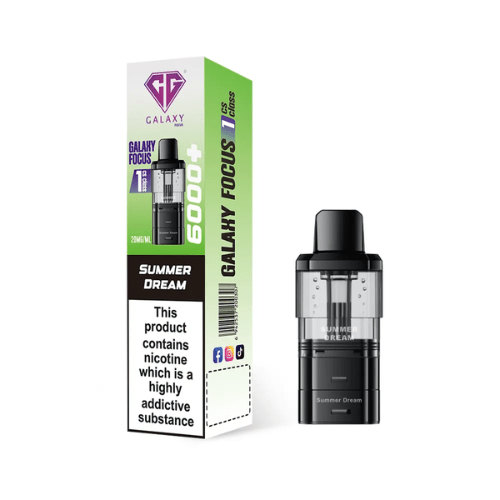 Buy Bulk Crystal Galaxy Focus 1 6000 Refill Pods - Box of 5 - Vape Wholesale Mcr