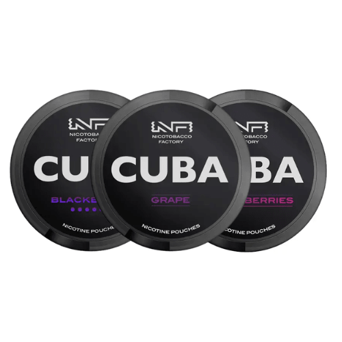 Buy Bulk CUBA Black Nicotine Pouch - Pack of 5 - Vape Wholesale Mcr