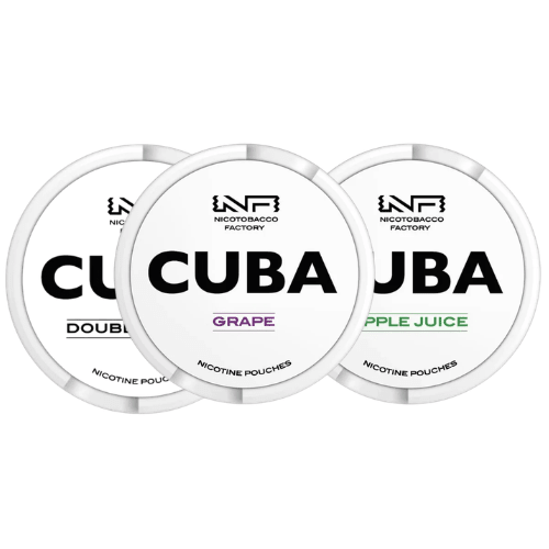 Buy Bulk CUBA White Nicotine Pouch - Pack of 5 - Vape Wholesale Mcr