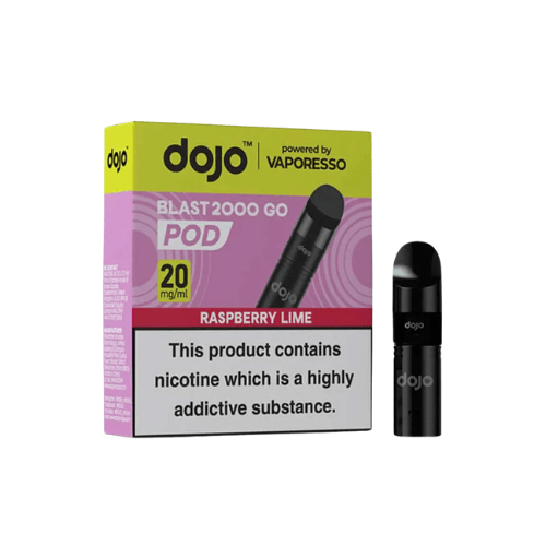 Buy Bulk Dojo Blast 2000 Go Replaceable Pod 20mg - Pack of 5 - Vape Wholesale Mcr
