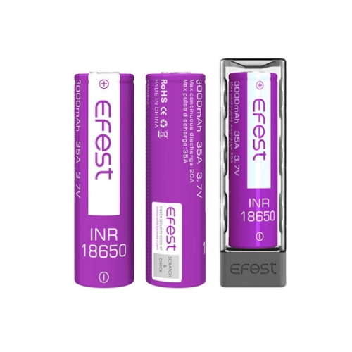 Buy Bulk Efest - INR 18650 Batteries 3000mAh 35A (2pcs) - Vape Wholesale Mcr