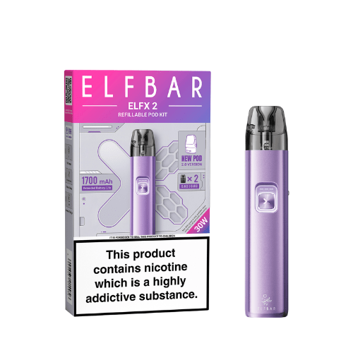 Buy Bulk ELFBAR ELFX 2.0 2ml Pod KIT Refillable Pod Starter Kit - Vape Wholesale Mcr