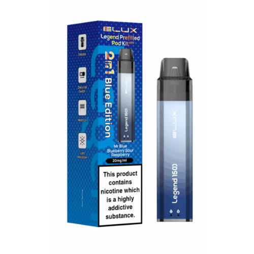 Buy Bulk Elux Legend 1500 Prefilled Vape Kit - Box of 5 - Vape Wholesale Mcr