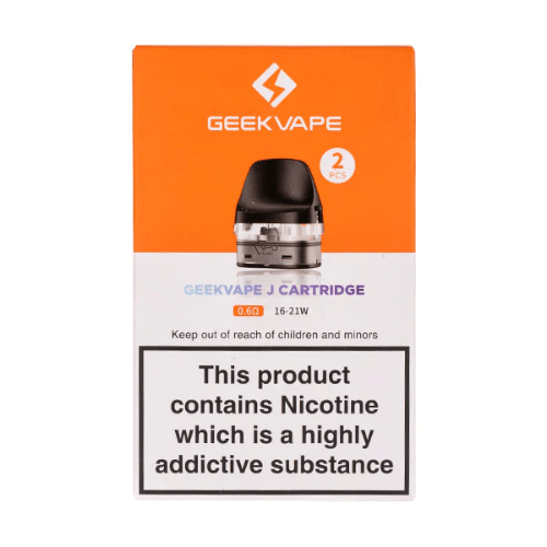 Buy Bulk Geekvape J Replacement Pods (2pcs/pack) - Vape Wholesale Mcr
