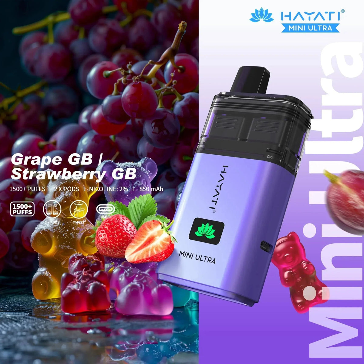 Buy Bulk Hayati Mini Ultra Prefilled Pods - Box of 5 - Vape Wholesale Mcr