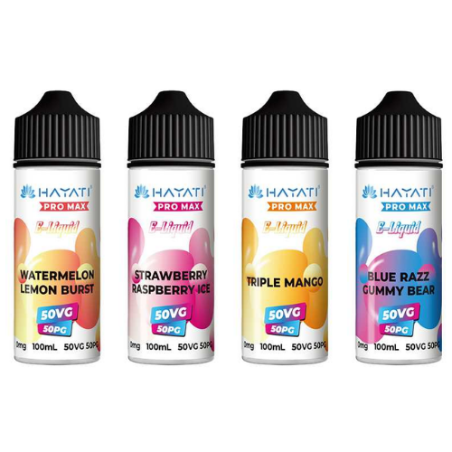 Buy Bulk Hayati Pro Max 100ml E-Liquid 0mg Nicotine Vape Juice 50VG/50PG - Vape Wholesale Mcr