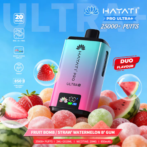 Buy Bulk Hayati Pro Ultra Plus 25000 Prefilled Vape Kit - Pack of 5 (Ban Proof) - Vape Wholesale Mcr