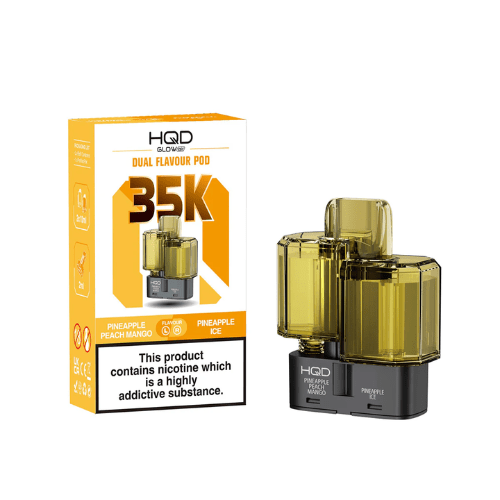 Buy Bulk HQD Glow Air 35K Refill Pods (Pack of 5) - Vape Wholesale Mcr