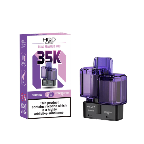 Buy Bulk HQD Glow Air 35K Refill Pods (Pack of 5) - Vape Wholesale Mcr