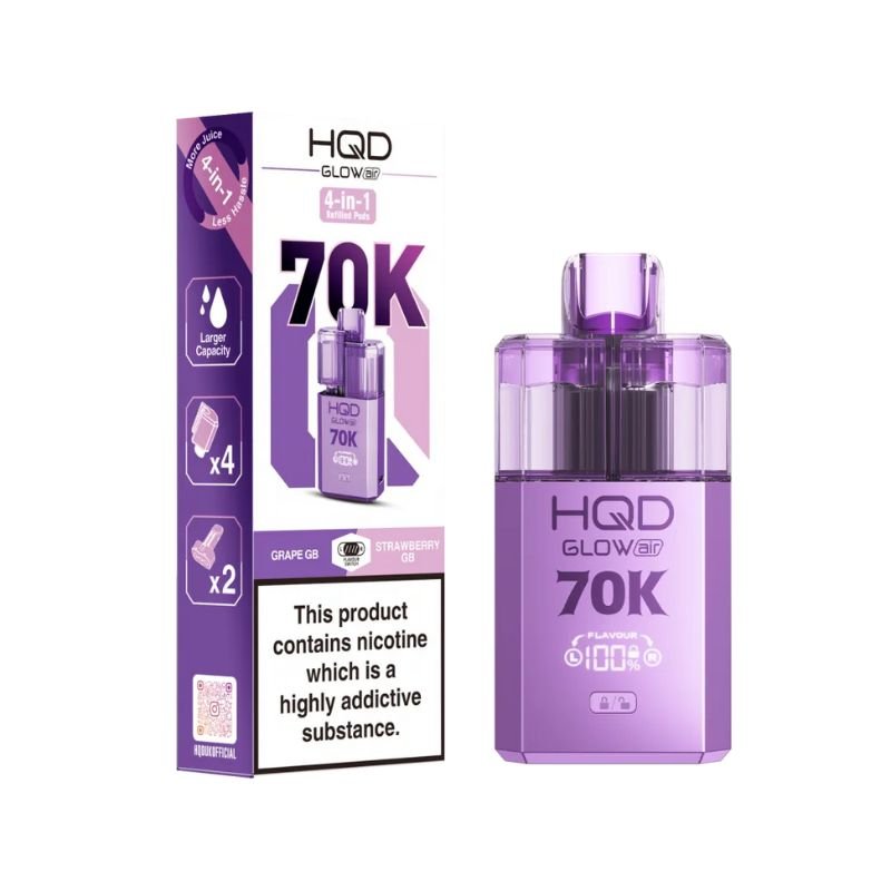 Buy HQD Glow Air 70K Disposable Pod Kit (Pack of 5) - Vape Wholesale Mcr Buy HQD Glow Air 70K Disposable Pod Kit (Pack of 5) - Vape Wholesale Mcr