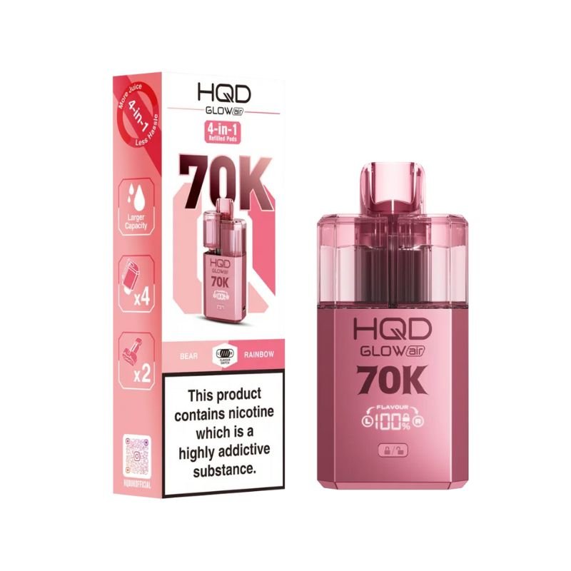Buy Bulk HQD Glow Air 70K Vape Kit (Pack of 5) - Vape Wholesale Mcr