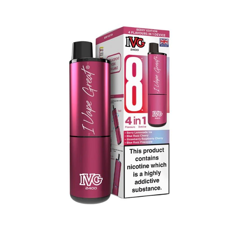 Buy Bulk IVG 2400 Prefilled Pod Kit - Box of 5 (Ban Proof) - Vape Wholesale Mcr