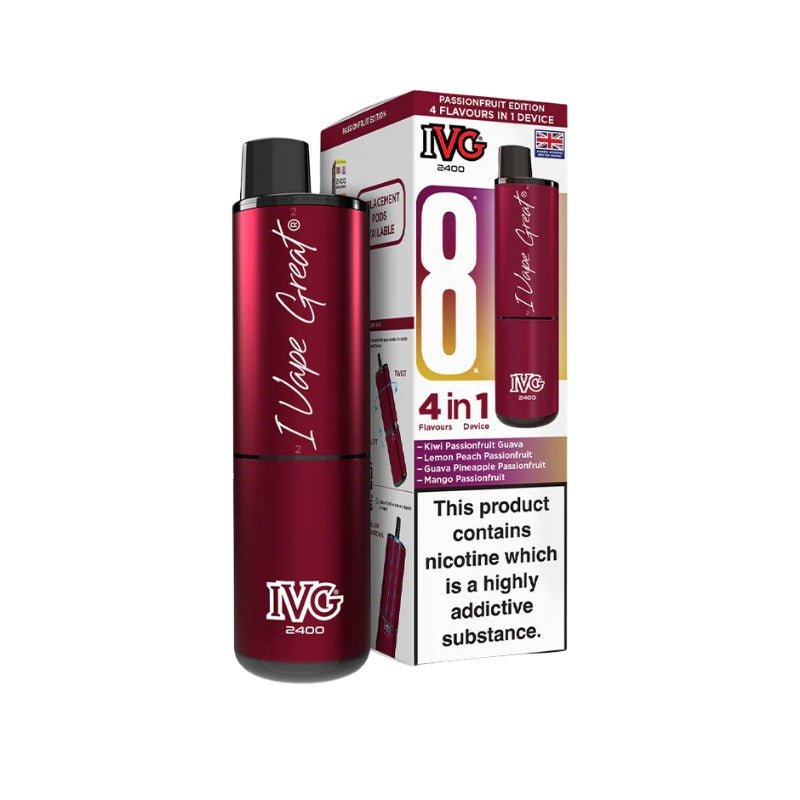 Buy Bulk IVG 2400 Prefilled Pod Kit - Box of 5 (Ban Proof) - Vape Wholesale Mcr