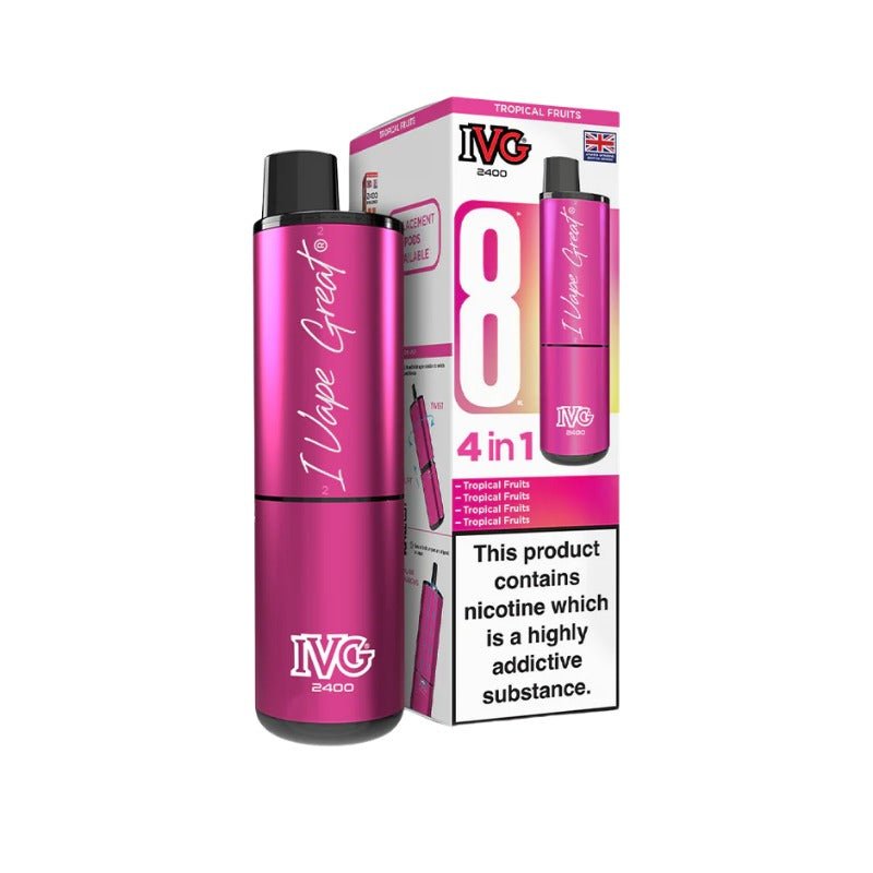Buy Bulk IVG 2400 Prefilled Pod Kit - Box of 5 (Ban Proof) - Vape Wholesale Mcr
