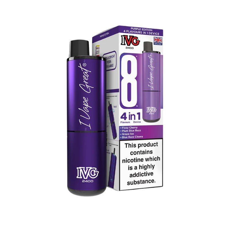 Buy Bulk IVG 2400 Prefilled Pod Kit - Box of 5 (Ban Proof) - Vape Wholesale Mcr