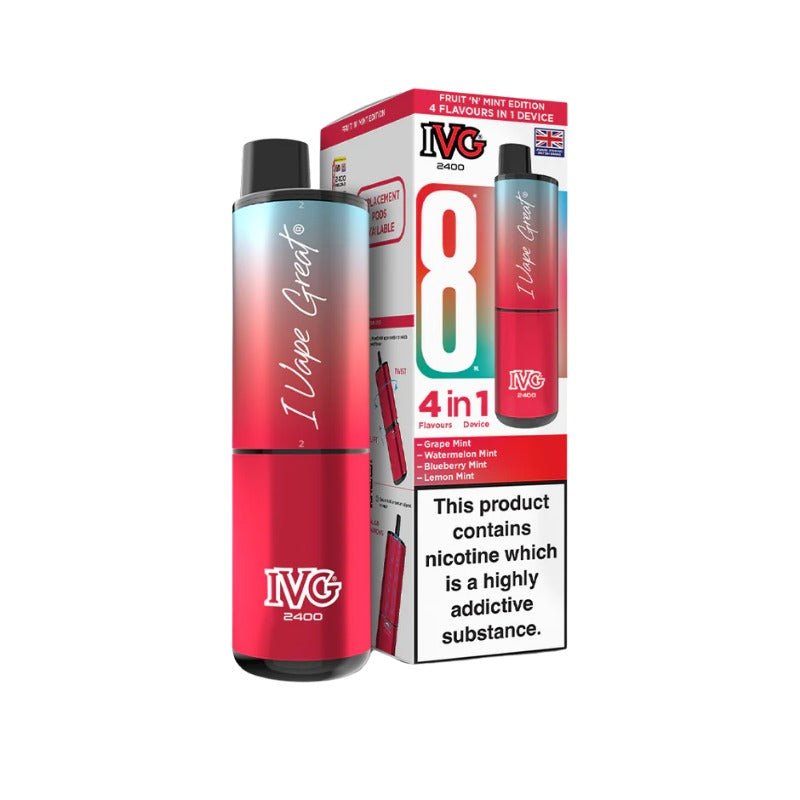 Buy Bulk IVG 2400 Prefilled Pod Kit - Box of 5 (Ban Proof) - Vape Wholesale Mcr