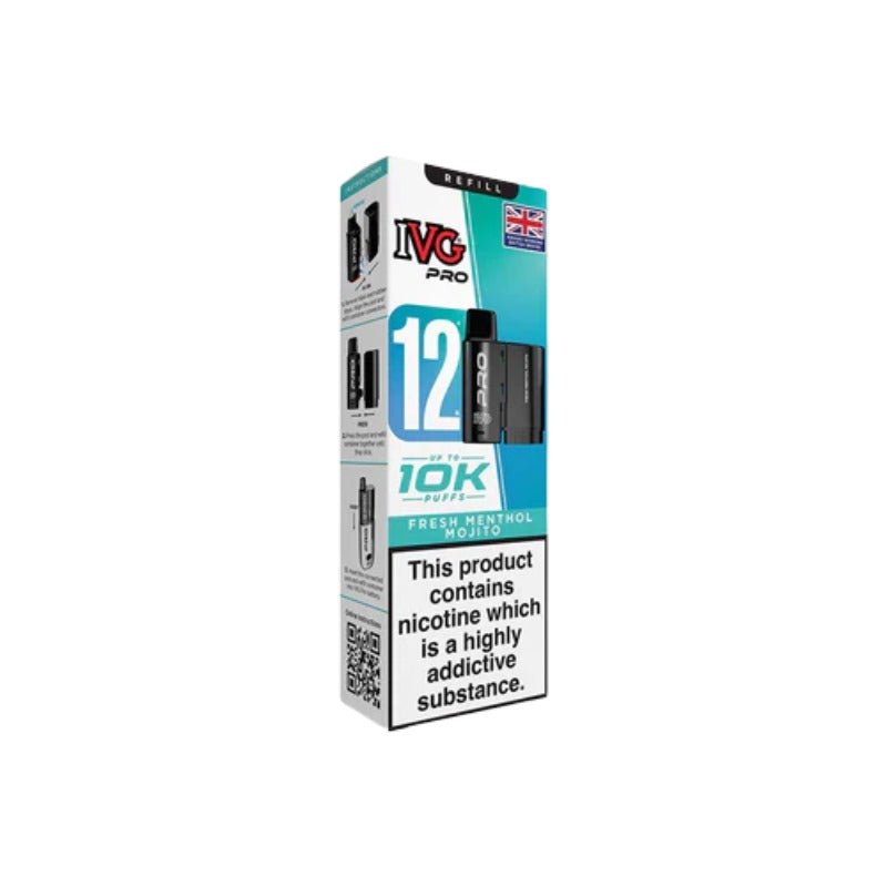Buy Bulk IVG Pro 12 Prefilled Pod - Compliant June 1st (Ban Proof) - Vape Wholesale Mcr