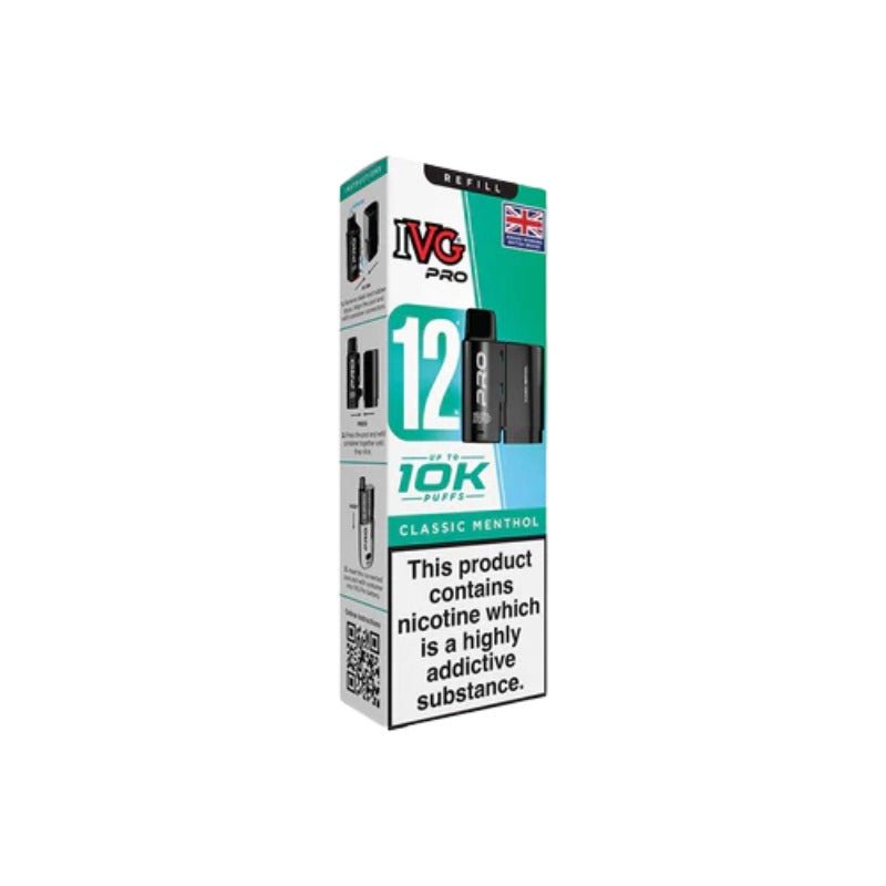 Buy Bulk IVG Pro 12 Prefilled Pod - Compliant June 1st (Ban Proof) - Vape Wholesale Mcr