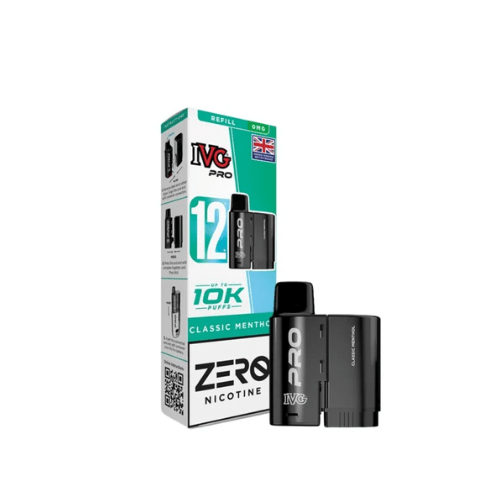 Buy Bulk IVG PRO 12 Refill Pod 2ml ZERO NICOTINE - Pack of 5 - Vape Wholesale Mcr