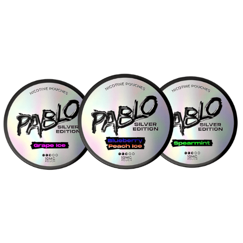 Buy Bulk PABLO SILVER NICOTINE POUCHES - Pack of 10 - Vape Wholesale Mcr