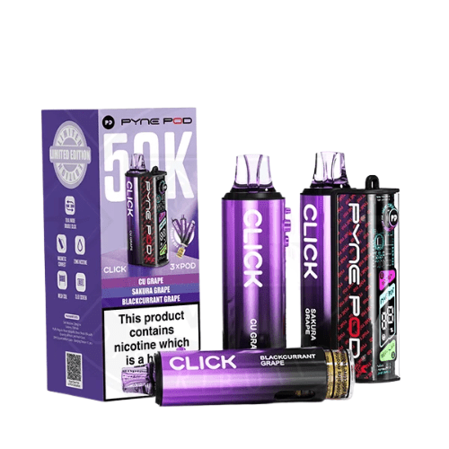Buy Bulk Pyne Pod Click 50000 Puffs Prefilled Pod Kit - Pack of 5 (Ban Proof) - Vape Wholesale Mcr