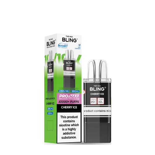 Buy Bulk The Bling 8000/10000 Pro Max Replacement Pods (Pack of 5) - Vape Wholesale Mcr