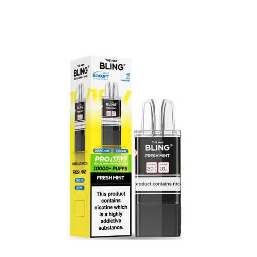 Buy Bulk The Bling 8000/10000 Pro Max Replacement Pods (Pack of 5) - Vape Wholesale Mcr
