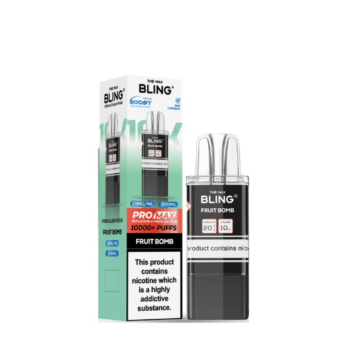 Buy Bulk The Bling 8000/10000 Pro Max Replacement Pods (Pack of 5) - Vape Wholesale Mcr