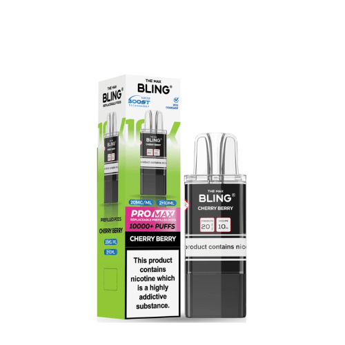 Buy Bulk The Bling 8000/10000 Pro Max Replacement Pods (Pack of 5) - Vape Wholesale Mcr
