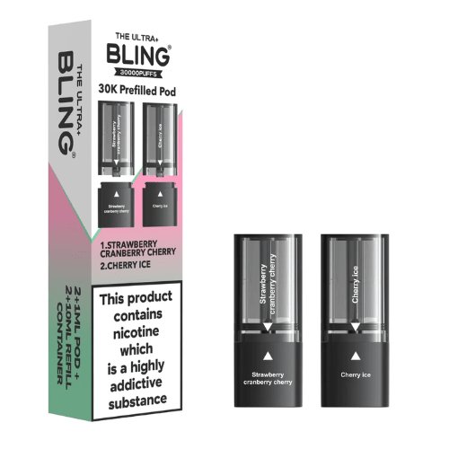 Buy Bulk The Bling Ultra Plus 30k Replacement Pods Pack of 5 - Vape Wholesale Mcr